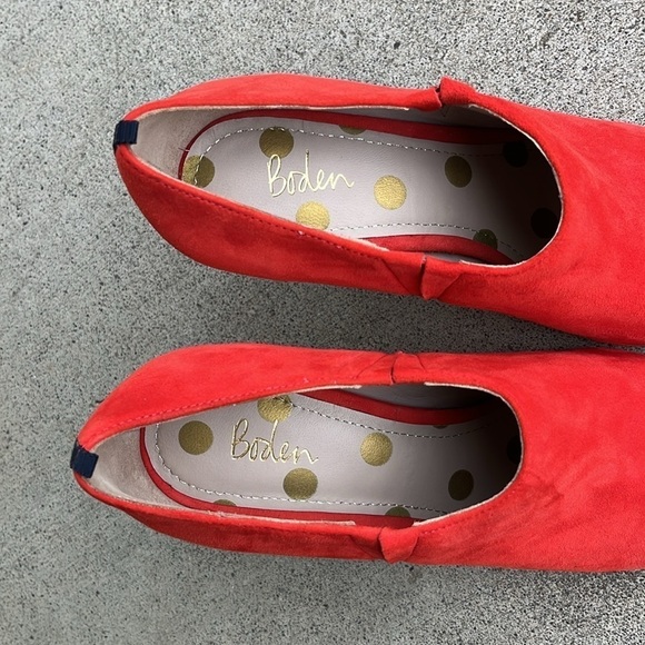 BODEN Low Cut Suede Bootie with High Heel Size 39 - Picture 8 of 16